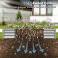 thumbnail image 2 of Raised Rectangle Garden Beds Outdoor, Galvanized Metal Planter Box for Plants, Vegetables, and Flowers, 2 of 8