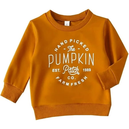 

2022 Halloween Thanksgiving Baby Girl Boy Turkey Pumpkin Prints Clothes Infant Letters Print Romper Shirt Outfit