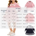 thumbnail image 2 of Long Sleeve Knitted Dresses Girls Princess Pleated Sweater Dress Ribbed Cute Fall Winter School Uniforms Navy, Size 5 Y, 2 of 7
