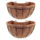 thumbnail image 2 of Metal Hanging Flower Pot Holder 2Pcs Wall Basket For Outdoor Garden Durable Sunlight Resistant Design, 2 of 5