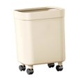 thumbnail image 4 of Fiocias Ergonomic Trash Bin with Wheels Modern PP Material Wide Mouth Garbage Bucket for, 4 of 9