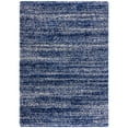 thumbnail image 4 of SAFAVIEH Hudson Jaden Striped Shag Area Rug, Navy/Ivory, 4' x 4' Square, 4 of 5