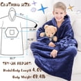 thumbnail image 6 of REDESS Oversized Wearable Blanket Hoodie Sweatshirt for Unisex Boy and Girl-Navy, 6 of 6