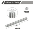 thumbnail image 2 of 1/2"-13 Fully Threaded Rod, 2Pcs 304 Stainless Steel 4.7" Long Threaded Screw, 2 of 7