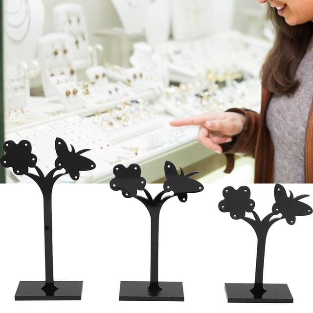 Soporte de exhibición de joyería, exhibidor de aretes de 3 Piezas Soporte de Perno, cuelga y aro Soporte de Pendientes Organizador de Almacenamiento de Joyas Regalo Ideal para Sus Amigos(1#) Ecomeon no