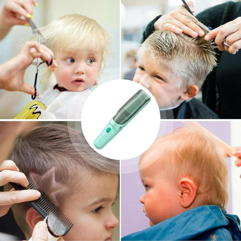 OhhGo Baby Haircut Trimmer with Vacuum, Cordless, Waterproof, Green -  Walmart.com