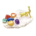 thumbnail image 2 of Crystal Healing Stone Crystal Seven Chakra Miner Ornament Irregular Shaped Crystal Agate Ornament, 2 of 6