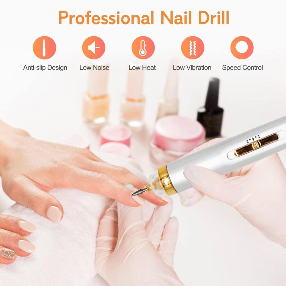 Portable Electric Nail Drill, Suitable For Acrylic, Gel Nails, Nail Trimming And Polishing Shape Tool Design - style:style2;