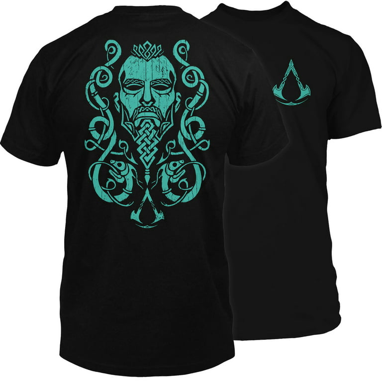 mekanisk Tog Himmel Assassin's Creed Valhalla Warrior Men's Gamer Graphic T-Shirt (Large,  Black) - Walmart.com