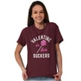 thumbnail image 5 of Funny Valentines Day For Suckers Women's Graphic T Shirt Tees Brisco Brands 2X, 5 of 6