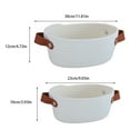 thumbnail image 4 of Wweixi Storage Basket with Handles Woven Cotton Rope Container Sundries Snacks Key Hamper Cosmetic Drawer Shelf Dresser Dark Blue L, 4 of 6