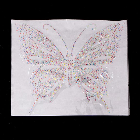 Glitter Transfer T-shirt Motif - Butterfly 1, as described Colorful style 1