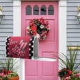 thumbnail image 5 of Valentine''s Day Love Hearts Welcome Mailbox Cover Magnetic Standard Size 21" x 19", Red Pink Polka Dots Buffalo Plaid Stripe Decorative Post Letter Box Wrap Decor Garden Yard Outdoor Decoration, 5 of 6