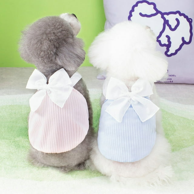 CBFFDC Dog Skirt Pets Clothes Soft Comfortable Thin Breathable Photograph Prop Polyester Knot Sweet Dog Spring Accessories Pet