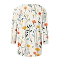 thumbnail image 5 of Cilsoka 3/4 Sleeve T Shirts for Women Shirts for Women Plus Size Business Tops for Women Long Sleeve Graphic Tees for Women Trendy Fitted 3/4 Length Sleeve Womens Tops Plus Size Black My Orders, 5 of 5