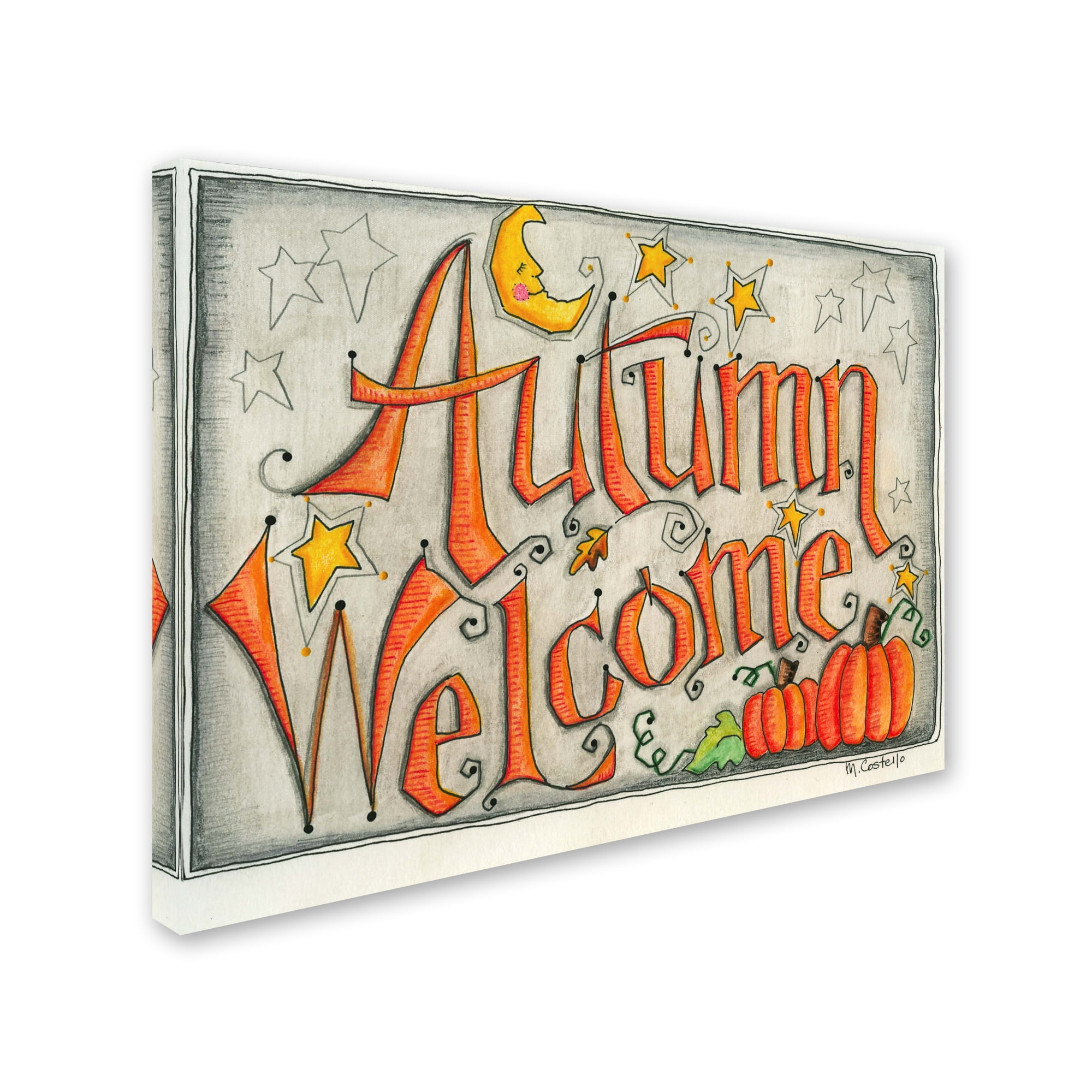 Trademark Fine Art 'Autumn' Canvas Art by Maureen Lisa Costello