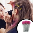 thumbnail image 2 of Seitruly 50 piezas de cepillo de pestañas, varitas de cerdas dulces para el Día de San Valentín, pinzas para cejas, herramienta de Pinceles de maquillaje y herramientas Varilla Negra/Rojo Rosa, 2 of 6