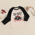 thumbnail image 5 of Okbabeha Valentine's Day T-shirt for Little Boys Girls Letter Tractor Print Tops Toddler Kids Long Sleeve Raglan Tees, 5 of 7