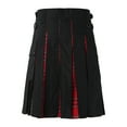thumbnail image 4 of Kilt for Men Men's Traditional Scottish Kilt Modern Highland Casual Kilt Tactical Kilts with Adjustable Straps Red XXXXL, 4 of 7