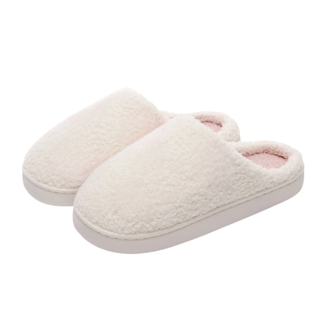 Slippers for Women Men Solid Color Warm Home Couple