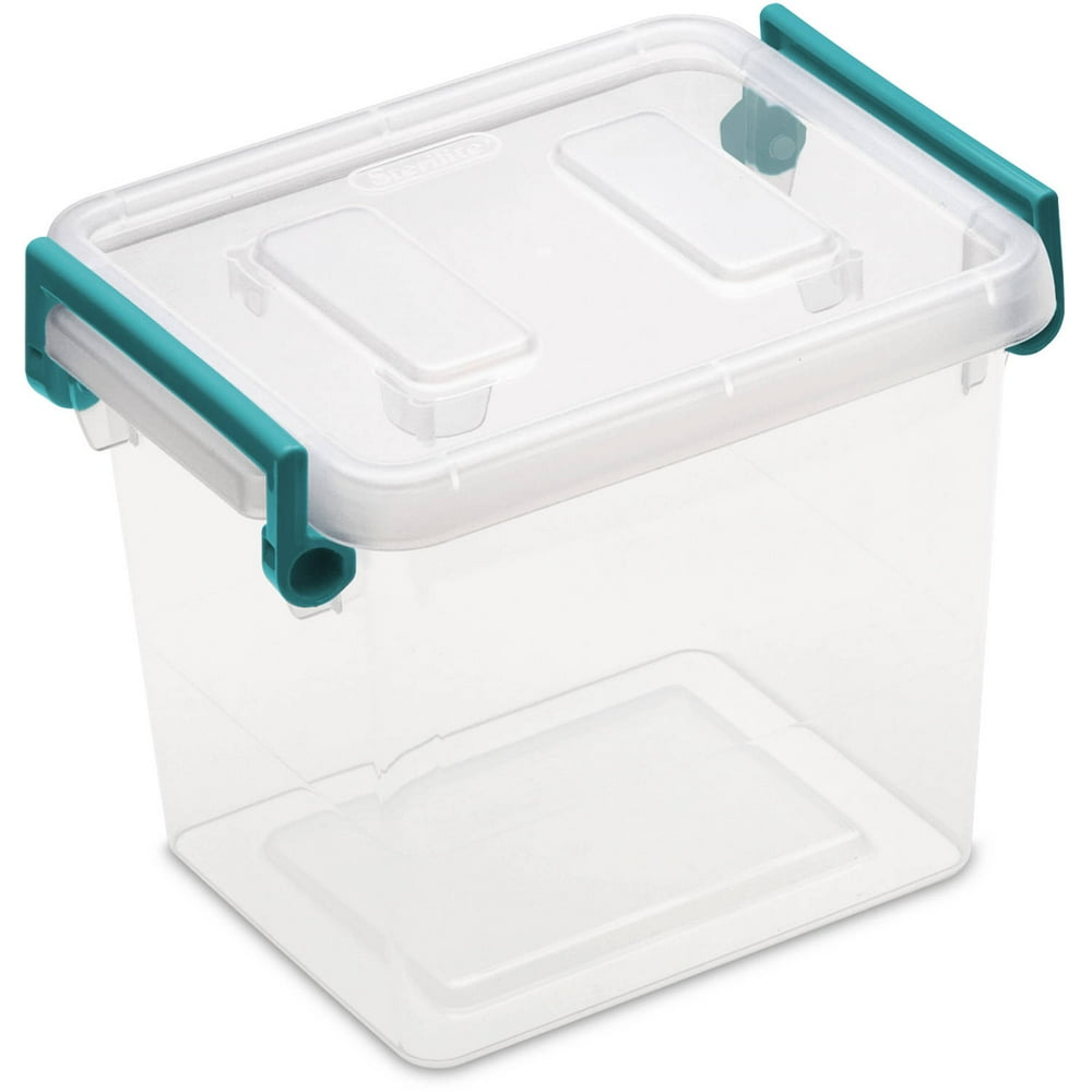Sterilite 2.5 qt Modular Latch Box Teal Sachet (Availabe in Case of 6