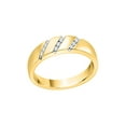 thumbnail image 2 of 3 Row Diamond Wedding Band in 10K Gold (1/6 cttw) (I-Color, SI3-I1 Clarity), 2 of 4