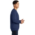 thumbnail image 3 of Port & Co Adult Male Men Plain Long Sleeves Sweatshirt Team Navy 4X-Large, 3 of 6