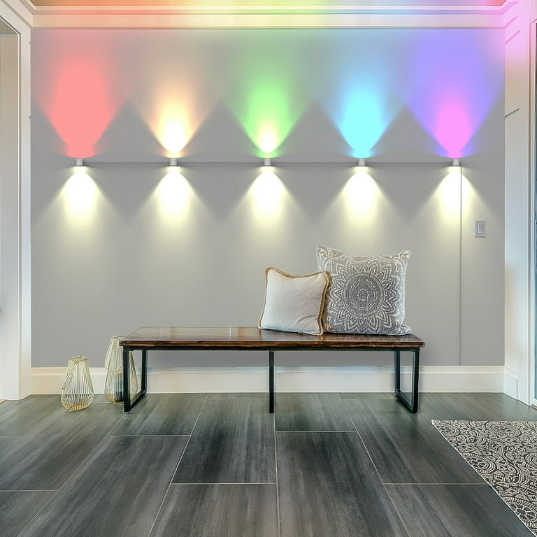Monster Multi-Position 2-Sided Sconce Light, RGB LED Smart