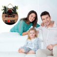 thumbnail image 3 of Eveokoki 11" Rustic Sign Home Sweet Home 05 Sign Door Decor Wooden Front Door Hanger Wall Art Door Hanging Fall Winter Farmhouse Indoor Outdoor Home Porch Yard Decor, 3 of 5