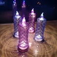 thumbnail image 3 of HIBIBUD Rose Shadow Led Flameless Candles,4Pcs Romantic Battery Operated Candles Led Pillar Candles for Valentines Anniversary Wedding Christmas Decorations Led Pillar Candles, 3 of 7