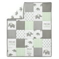 thumbnail image 4 of Sweet Jojo Designs Elephant Green, Grey and White 4 Piece Crib Bedding Set, 4 of 6