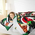 thumbnail image 4 of Manfei Santa Claus Bedding Comforter Set for Kids, Christmas Tree Twin Comforter Sets, Gingerbread House Bedding Set, Breathable Home Decor, Reversible 2-Piece, 4 of 8