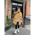 thumbnail image 4 of Abrigos de invierno para mujer, chaqueta acolchada gruesa y cálida de plumón de pato blanco de 90 grados, abrigos largos holgados de moda con cuello alto para el tiempo libre, 4 of 5