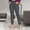Dark Gray, variant on Women's Plus Size High Waisted Stretch Work Casual Pants Business Straight Trouser Trendy Fall