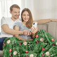 thumbnail image 5 of Christmas Blanket 50"x40" Green Trees Gifts Christmas Decorations Flannel Blanket Super Cozy Soft Blanket for Couch Sofa Bed, 5 of 6