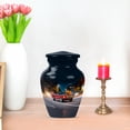 thumbnail image 7 of JAGASY Red Car Urn for Ashes Adult Male, Dark Blue Small Urns for Human Ashes Keepsake, Night City Street Decorative Urns for Parents, Miniature Funeral Urn for Mom & Dad, (3 Inch), 7 of 7