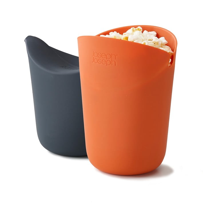Joseph Joseph M-Cuisine Single-Serve Popcorn Maker set of 2 Orange/Gray -