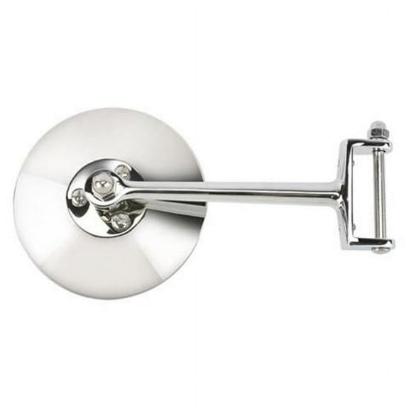 Speedway Motors1928-31 Ford Model A Closed-Car Outside Rear View Mirror - 0.234" O.D. - Vintage Style - Chrome - Adjustable - Fits Left and Right Sides