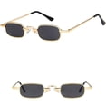thumbnail image 4 of GFDYREE Lunettes de Soleil Unisexes Mode Rouge Vacances Rectangulaires Non Polarisées UV400, 4 of 4