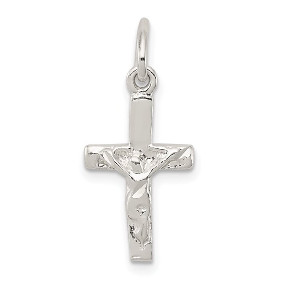 925 Sterling Silver Small Crucifix Charm Pendant