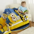 thumbnail image 5 of Minions Kids Fleece Throw Blanket, 46 x 60, Blue and Yellow, Universal, 5 of 6