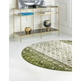 thumbnail image 2 of Rugs.com Moroccan Trellis Collection Rug – 5 Ft Round Ivory Green Medium Rug Perfect For Kitchens, Dining Rooms, 2 of 8