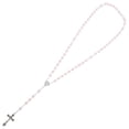 thumbnail image 3 of Religious Pink Rosary Beads Necklace for Women Pearl Decoration, 3 of 4