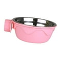 thumbnail image 5 of Fzaqwen Hanging Crate Dog Bowl Cage Coop Cups Cat Bowl Easy Removal Stainless Steel Pet pink, 5 of 9