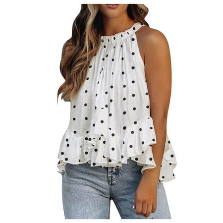 

NECHOLOGY Baggy Workout Tops Women Women Shirt Layered Ruffles Casual Stylish Vest Shirts Corset Top with Sleeves Vest White Large