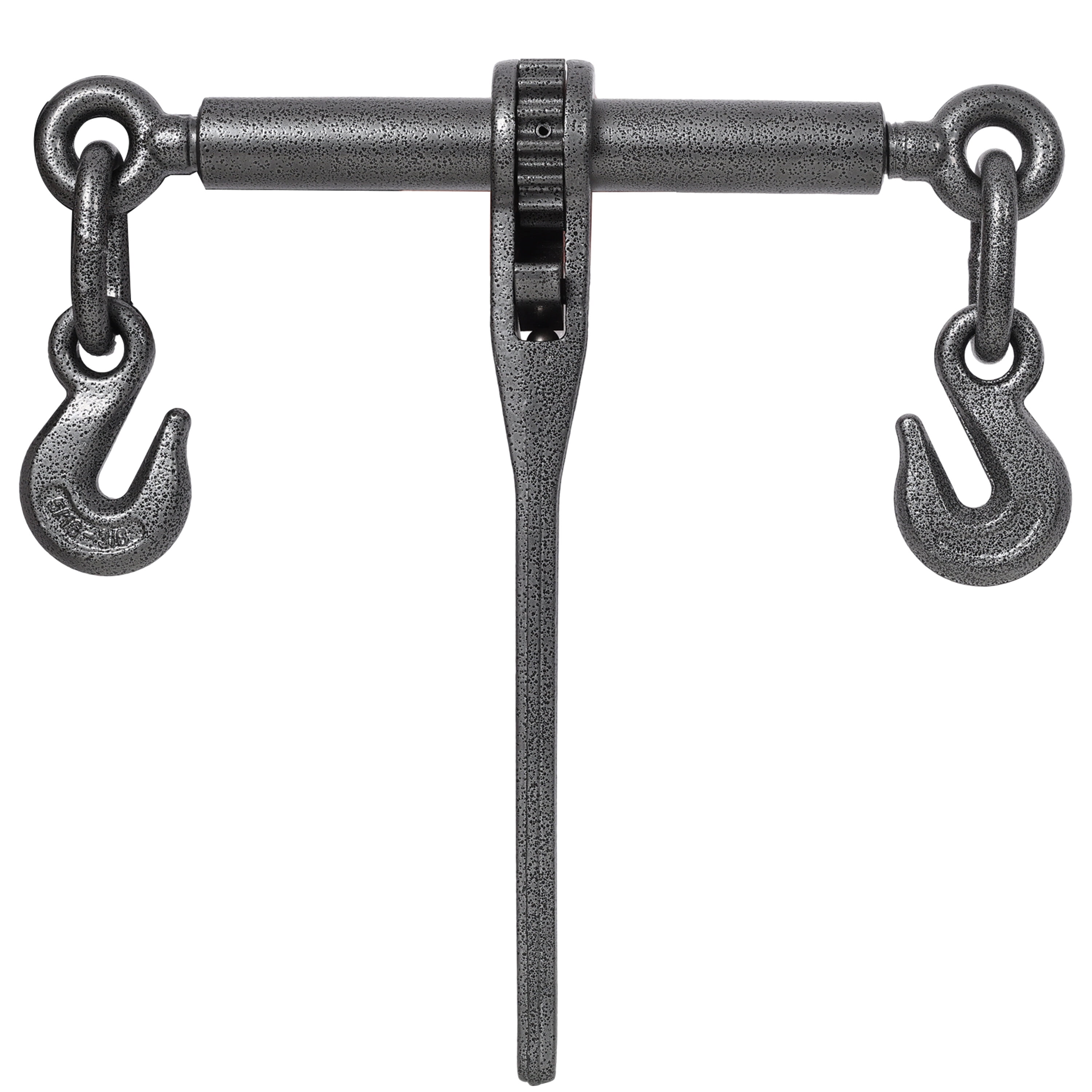 , Heavy duty 3/8" - 1/2" Ratchet Binders, 9200lbs Working Load breaking, G70 Hooks Adjustable Length, 4-Pack, Black Hammertone color, Black ,Steel ,