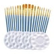 thumbnail image 5 of Juego de paleta de pinceles de pintura de 25 uds, pintura acrílica, mango de madera, herramienta de dibujo, cepillos de pelo de nailon para adultos, Gloria Pincel de artista, 5 of 9
