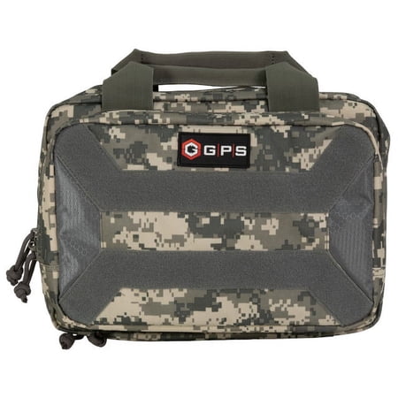 GPS Outdoors GPSPC15ACU 13x9x5.5 600D Polyester Black Lockable Pistol Case