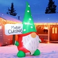 thumbnail image 4 of GOOSH Christmas Inflatables 6 FT Inflatable Christmas Gnome with Built-in LED Lights, Outside Blow Up Gnome Christmas Gnome Inflatables, Outdoor Christmas Decorations Clearance for Xmas Holiday Party, 4 of 7