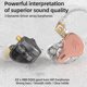 thumbnail image 3 of Seitruly Auriculares para teléfono móvil, auriculares deportivos con Control de línea de 3,5mm, auriculares para escuchar música, auriculares para Cables de audio/vídeo Oro rosado con micrófono, 3 of 6